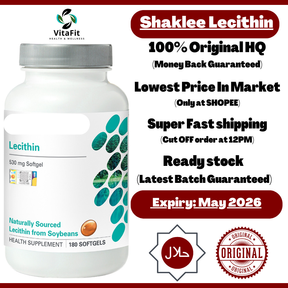 SHAKLEE 100 ORIGINAL Lecithin 180 Softgels Natural Emulsifier