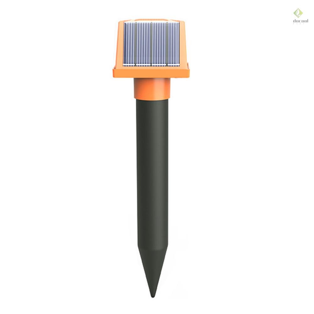 Mole Repeller Solar Powered Sonic Mole Deterrent Spikes Mice Snake ...