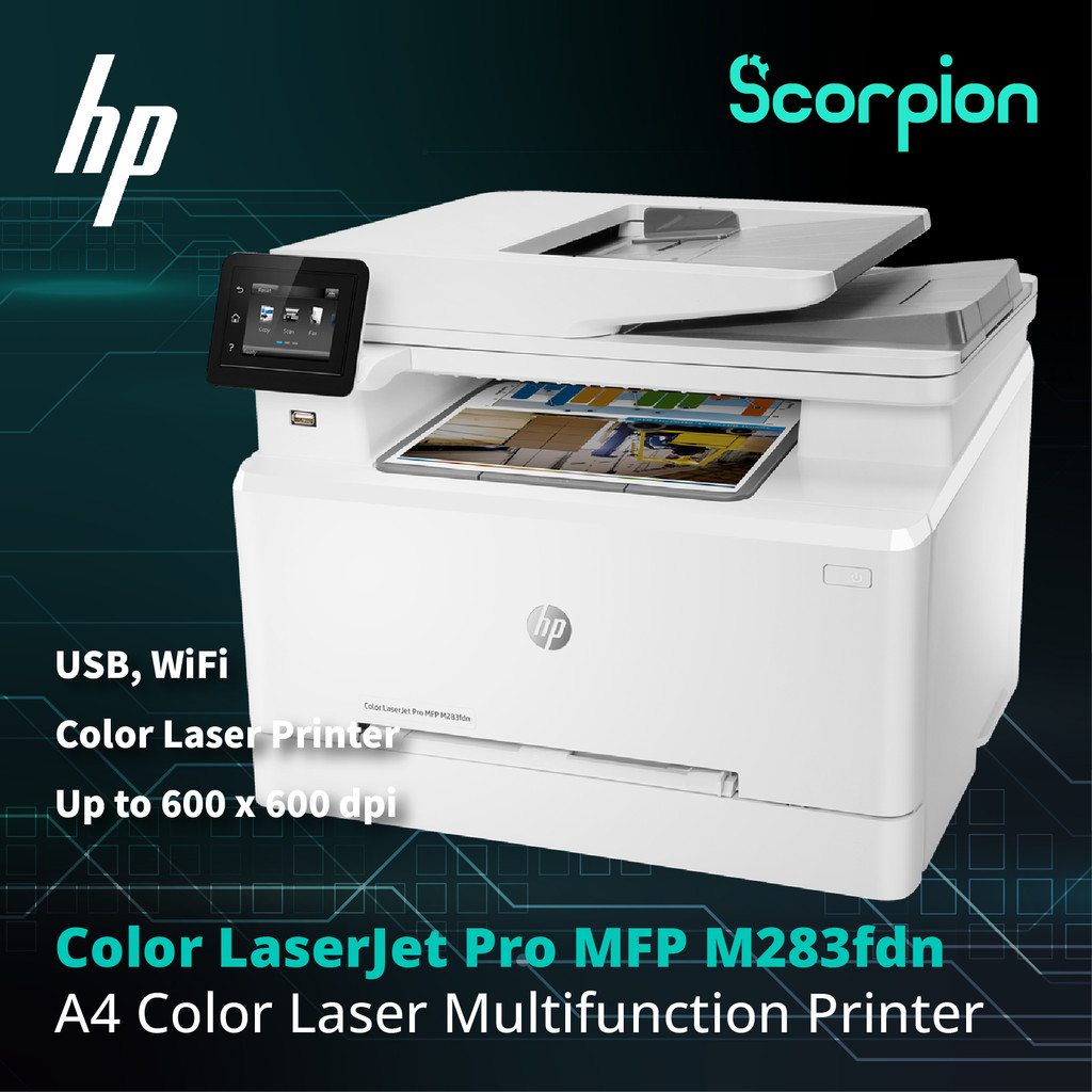 HP Color LaserJet Pro MFP M283fdn A4 Multifunction Printer | Shopee ...
