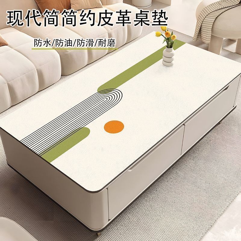 Leather Table Mat Light Luxury Simple Disposable Waterproof Anti ...