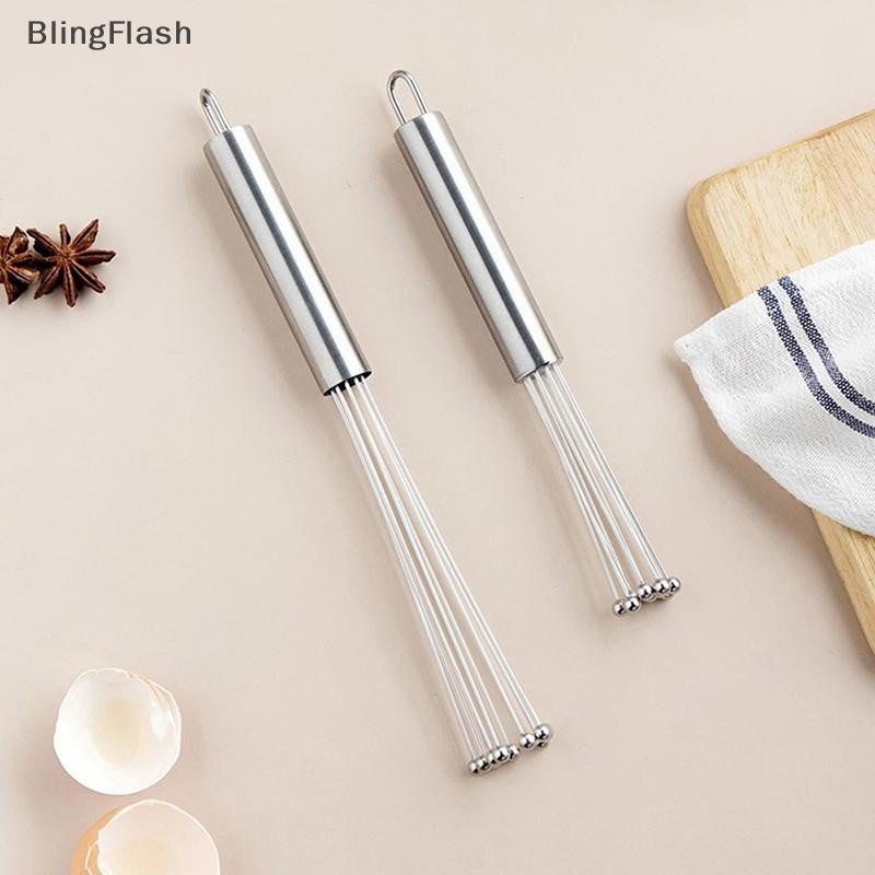 BlingFlash Stainless Steel Whisk Rust-proof Bead Egg Whipper Handheld ...