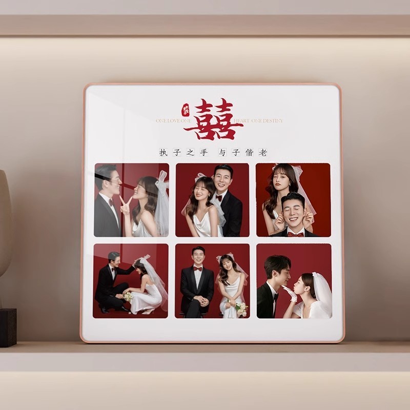 Photo Frame Table Wedding Photo High-End Feeling Couple Photo Printing ...
