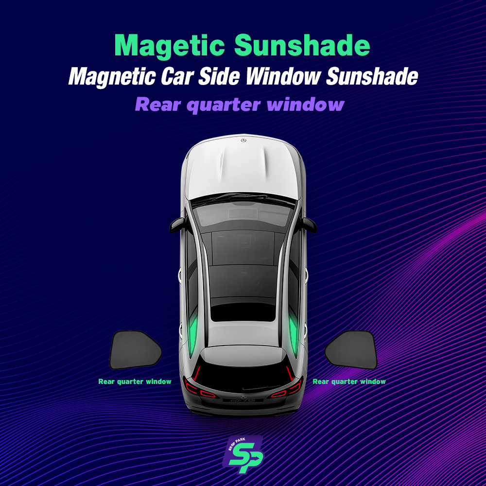ShopPark Magnetic Custom Fit Car Window Sunshade | High-Density Mesh ...