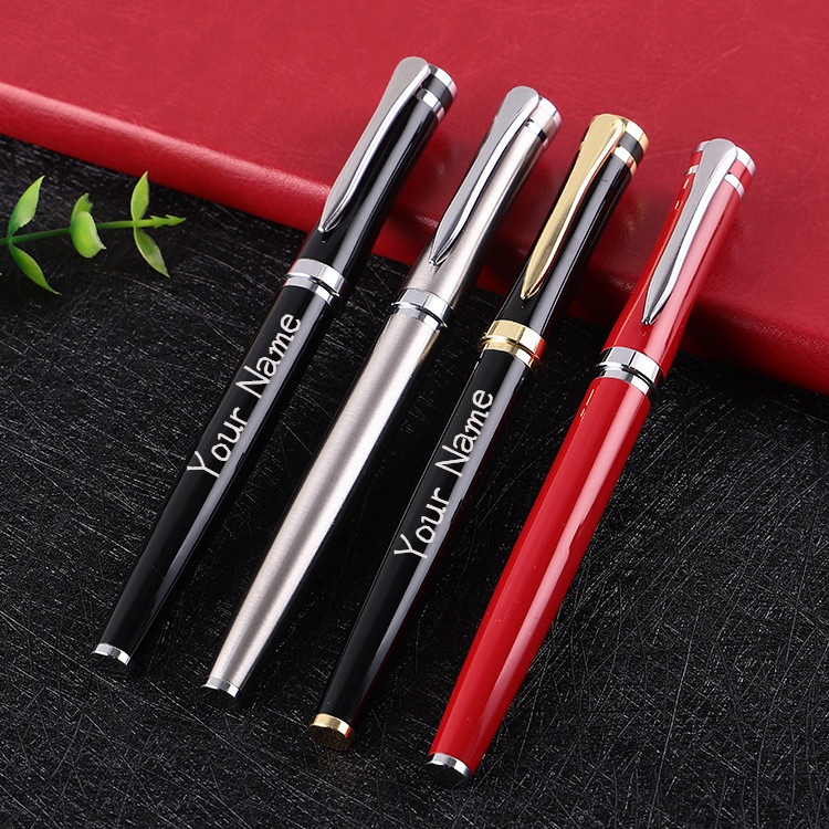 Signature pen, precious bead pen, simple and atmospheric laser logo ...