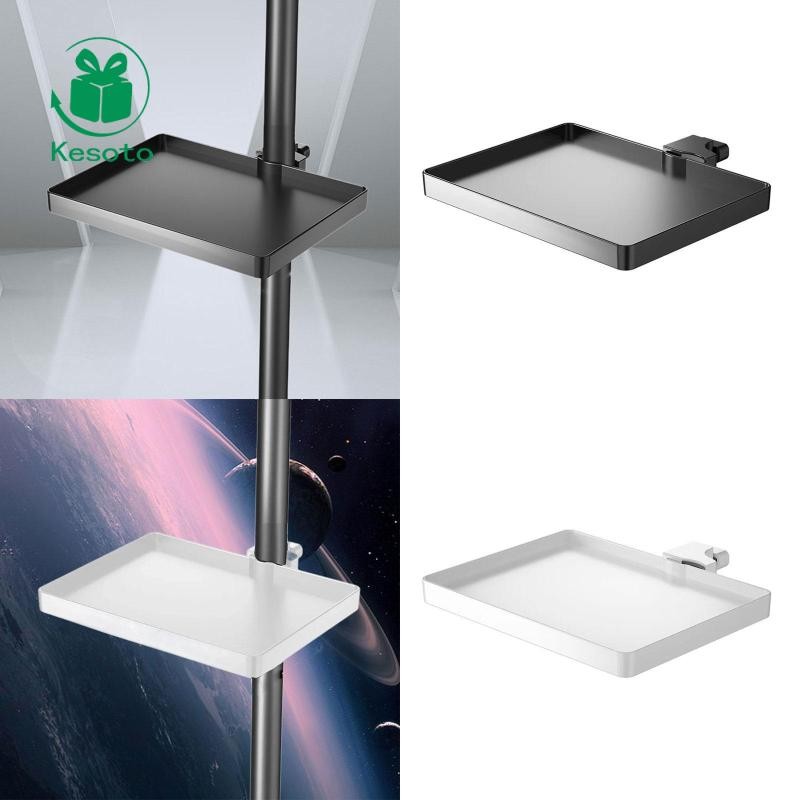 Kesoto Microphone Stand Tray Clamp on Rack Shelf Braces Practical ...