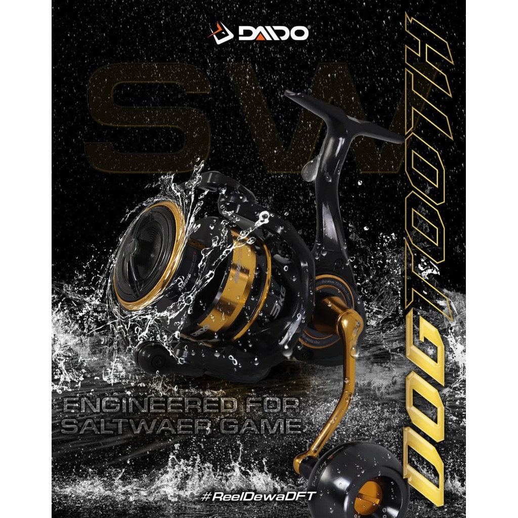 dog tooth fishing reels Replica 60-Inch Dogtooth Tuna Fish Mount | King Sailfish Mounts Capable of 100 lbs Avet T-RX 130 2-Speed Lever