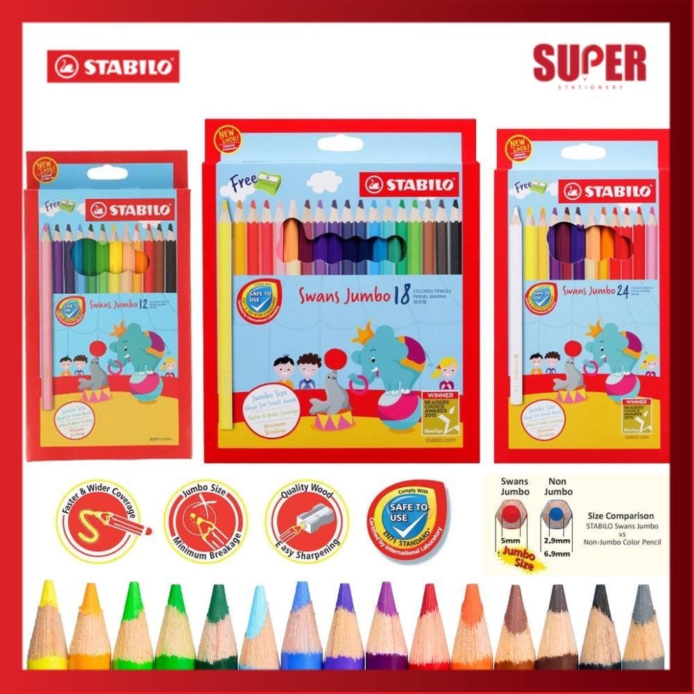 [super stationery] Pesanan Borong Bulk Order Stabilo Swans Pensel Warna ...