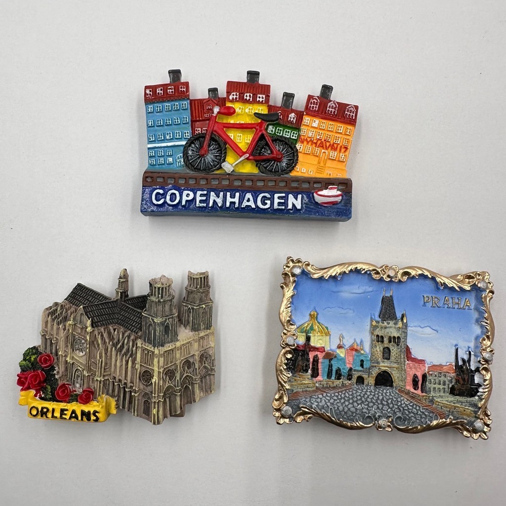 Olomouc Czech 3D Wooden Fridge Magnet - Handmade Travel Souvenir, City Landmark Decoration - View #6
