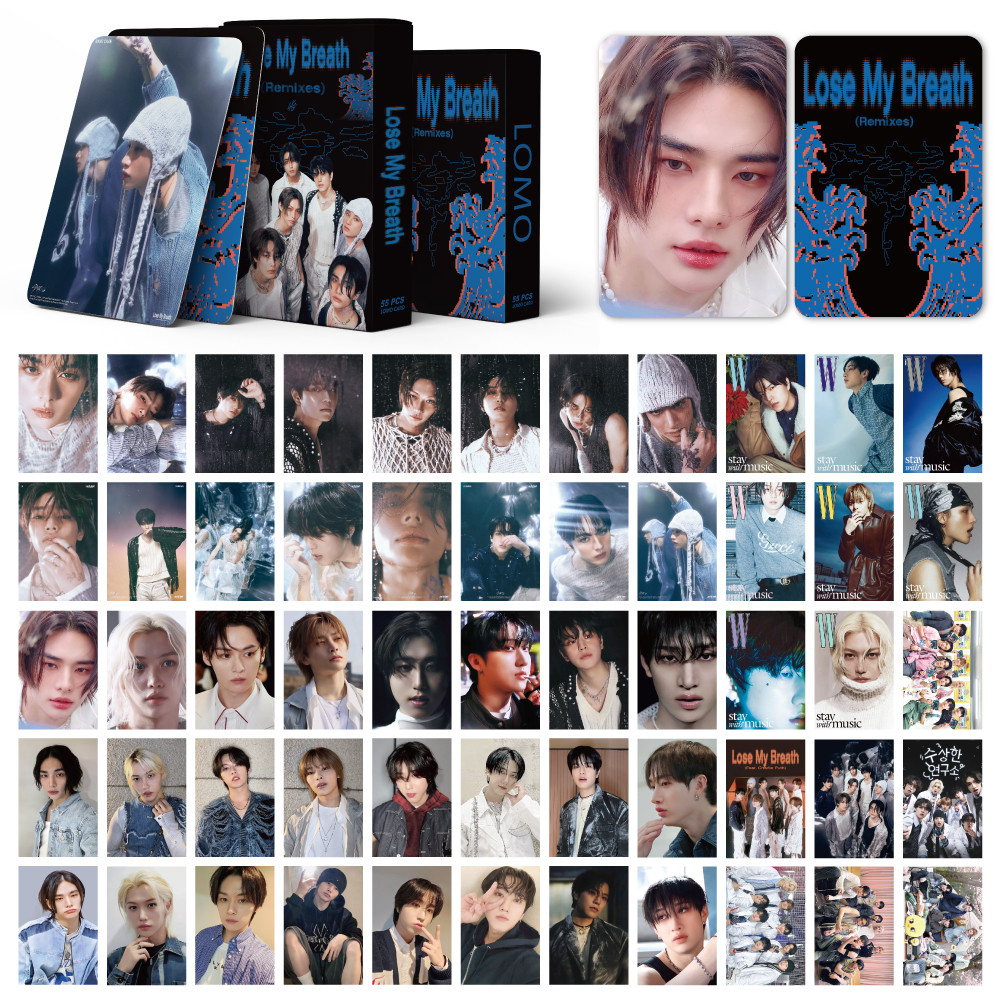 55pcs STRAY KIDS SKZ HOP Lomo cards ATE Lose My Breath Magic