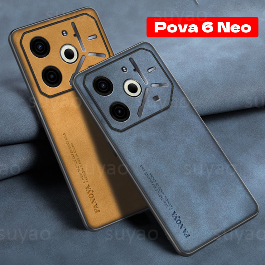 For Tecno Pova 6 Neo 6Neo Pro 2024 Phone Case Luxury Matte Leather ...