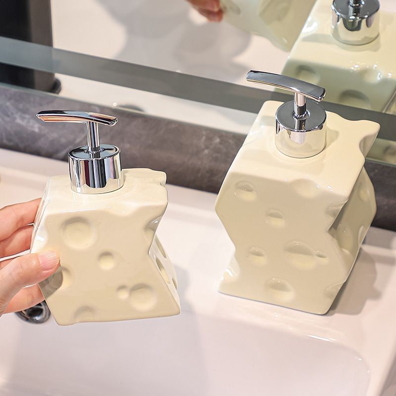 Ceramic Cheese Hand Soap Press Bottle Bathroom Laundry Detergent ...