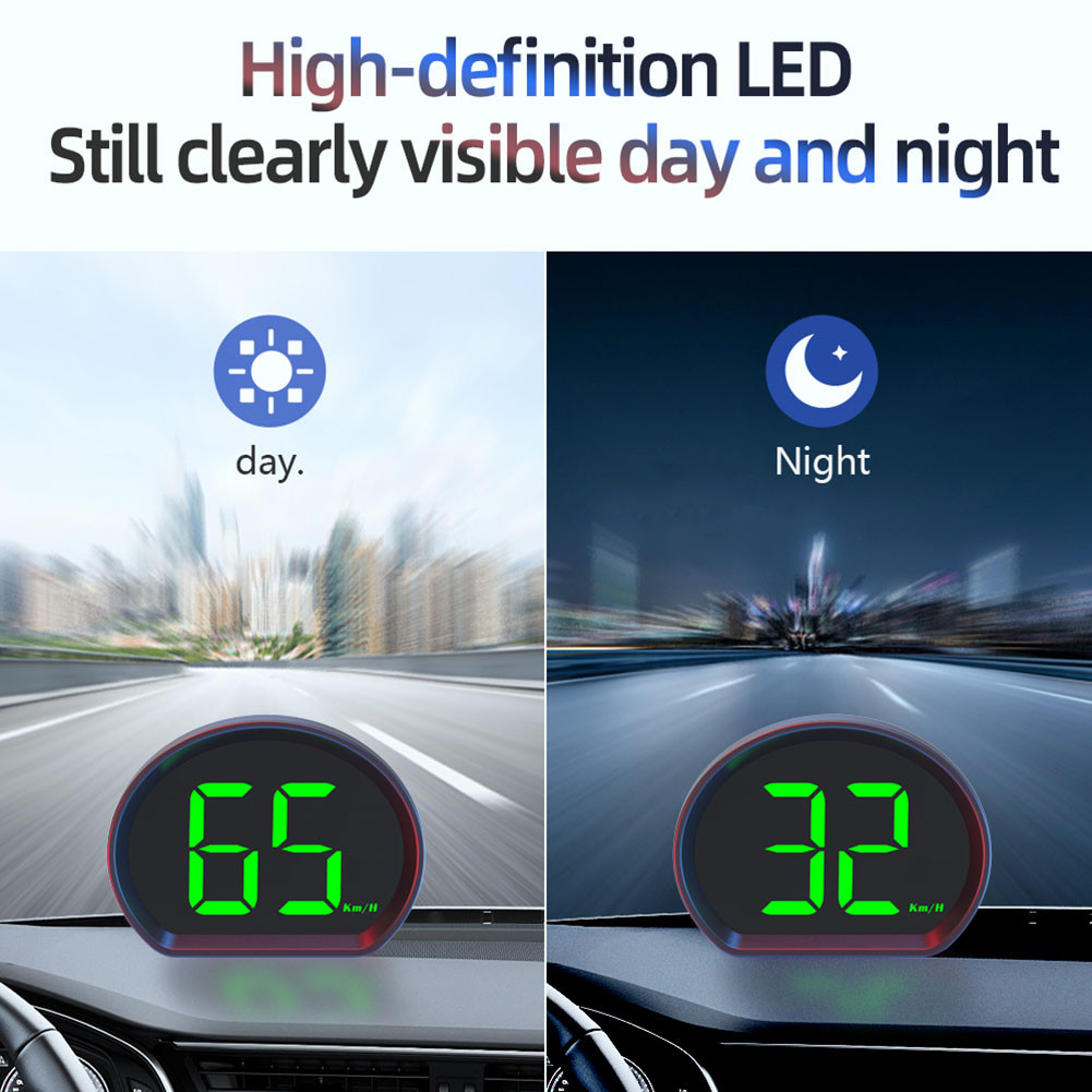 3 Inch Car HUD Big Fonts Digital Speed Meter HighDefinition KMH/MPH