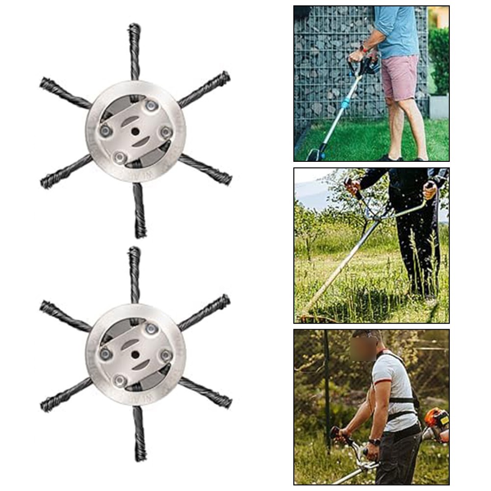 Steel Wire Grass Trimmer Head - 6 Inch Universal Weed Eater Replacement
