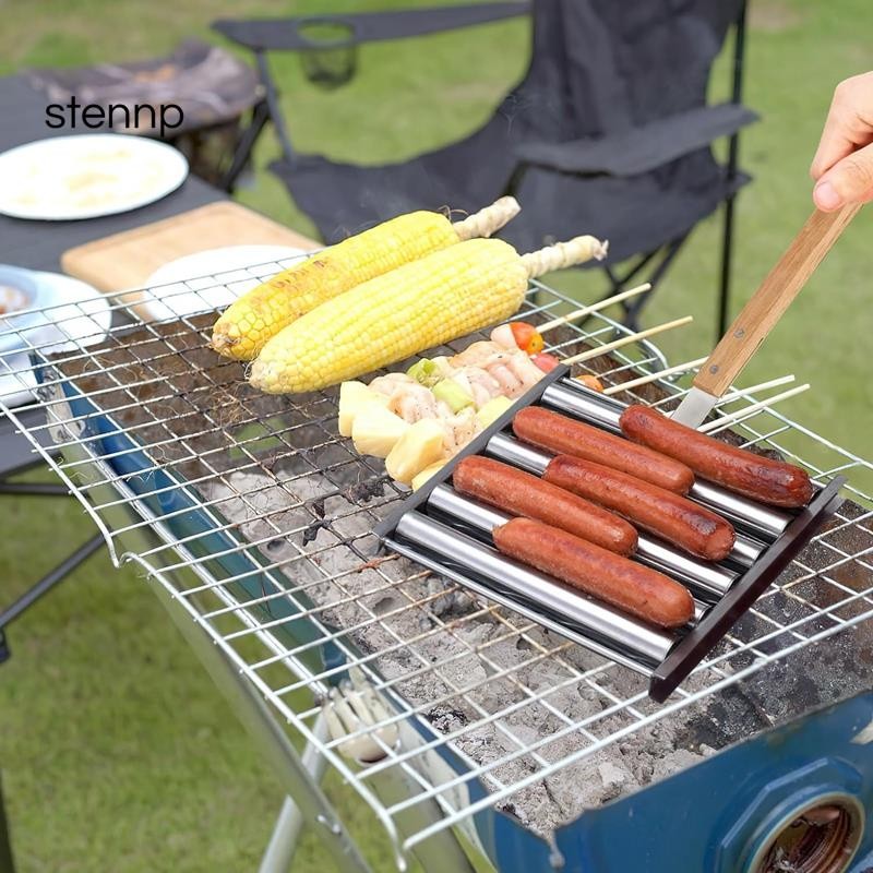 Hotdog Roller Rack Grill Sausage Roller Rack Stainless Steel Rack with ...