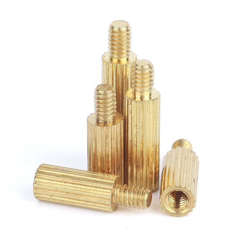 M2 Solid Brass Copper Round Standoff Spacer Support Pillar Column M-F ...