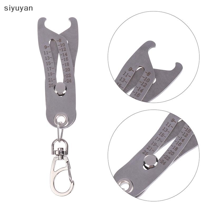 Si Precise Thread Size Checker Keychain Portable Caliper Gauge Metric