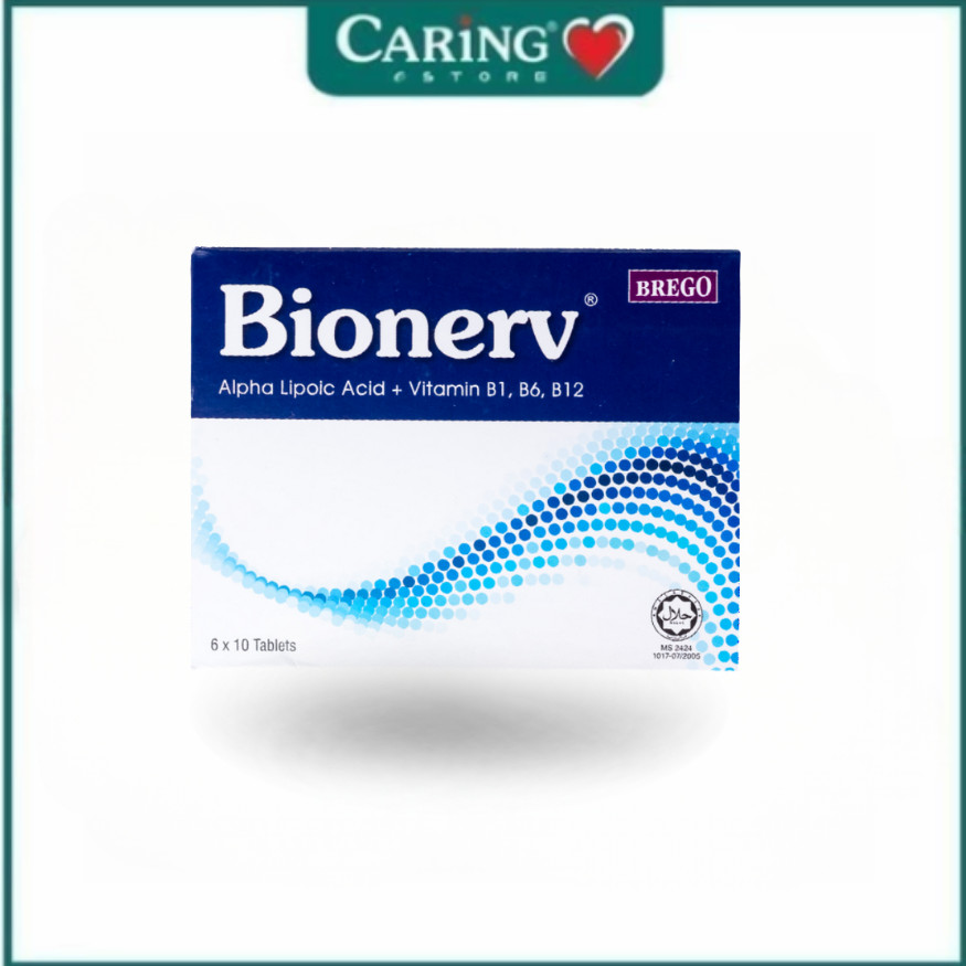 BEST SELLER! BREGO Bionerv Alpha Lipoic Acid + Vitamin B1,B6, B12 ...