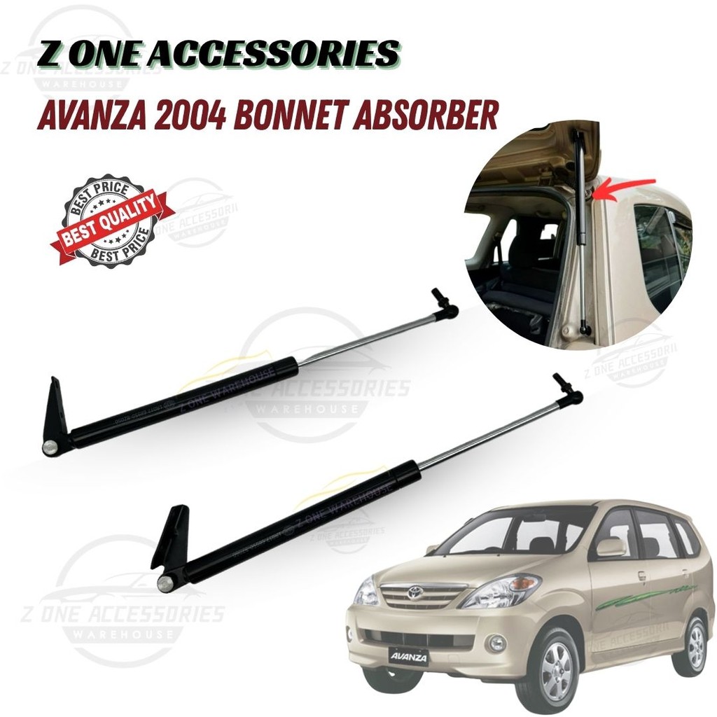 💥TOYOTA💥 AVANZA 2004-2011 (OLD MODEL) Rear Bonnet Absorber Damper Boot ...