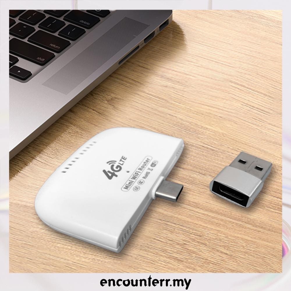 [encounterr.my] Portable 4G LTE Router with USB Adapter Wireless Type-C ...