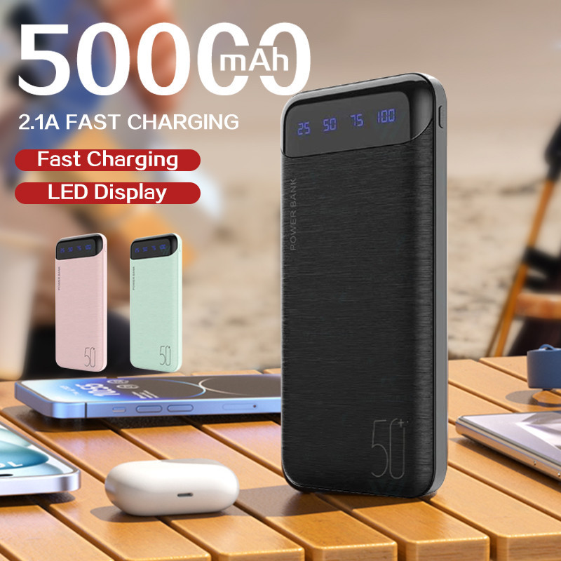 50000mAh PowerBank Portable Digital Display Dual Input Dual Output ...