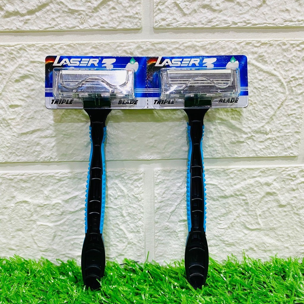 LASER SPORT 3 TRIPLE BLADE DISPOSABLE RAZOR (2 PIECES) | Shopee Malaysia