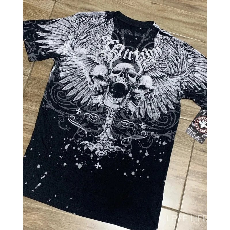 Finger Cross Y2k Oversize Graphic T Shirt main image 0