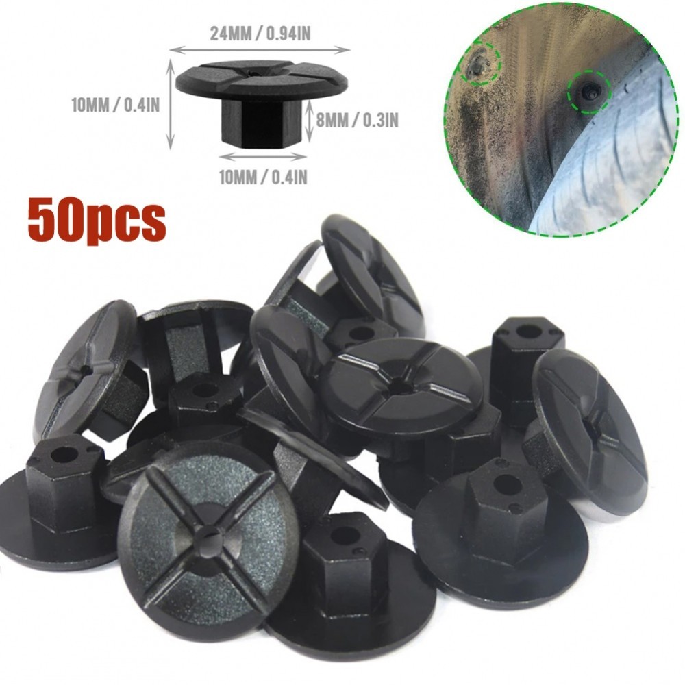 10mm Black Plastic Collar Nut Clips for Mercedes For 2019900050 ...