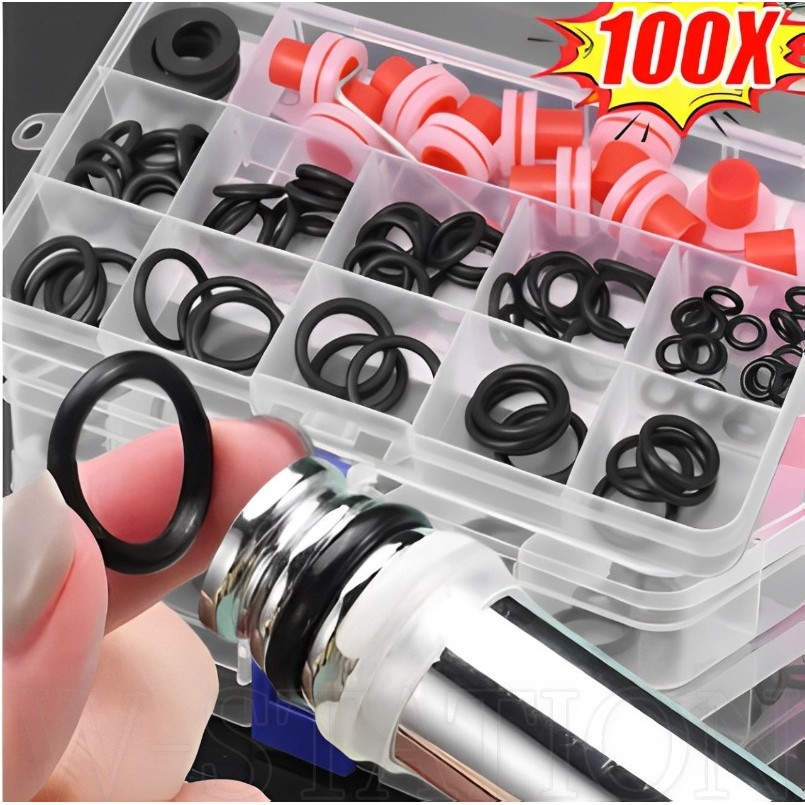 100pcs Kitchen Bathroom Faucet Sealing Kit Universal Rubber Faucet 