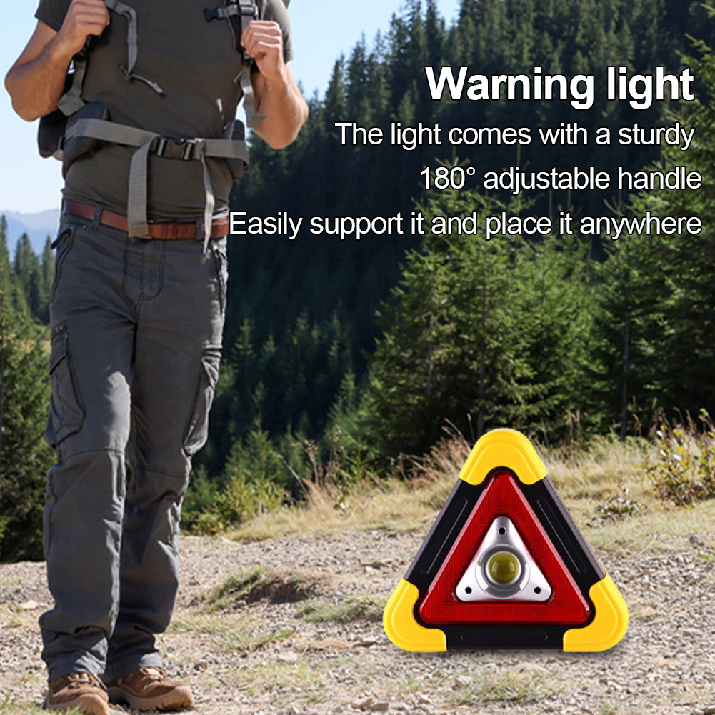 Solar Emergency Breakdown Light 1200mAh Warning Sign Lamp Car Safety ...