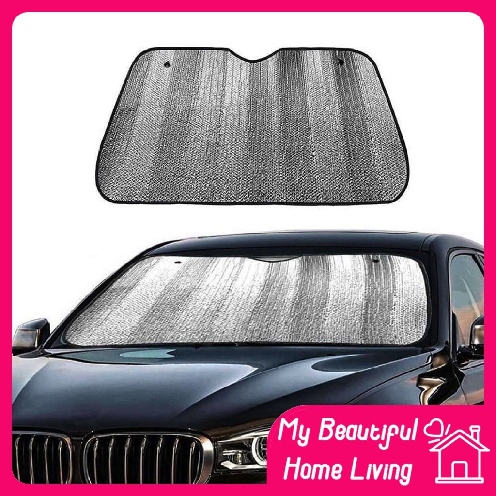 (WITH REFLECTOR TECHNOLOGY) Extra Large Car Sunshade Vehicle Cool Sun ...