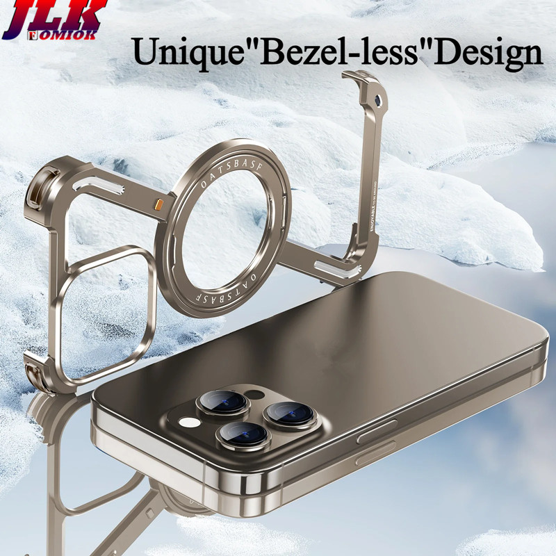 [JLK] Metal Magnetic Case for iPhone 13/14/15/16 Pro Max S24 Ultra ...