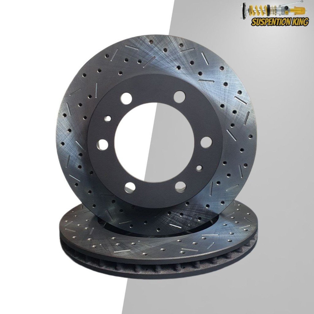 ORIGINAL TF THAILAND SLOTTED & DRILLED DISC ROTOR(FRONT)FOR TOYOTA ...