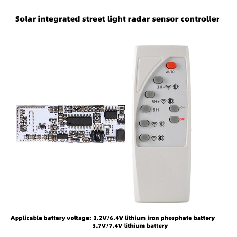 [Verne.my] 3.7V 7.4V Microwave Radar Body Induction Solar Wall Light ...