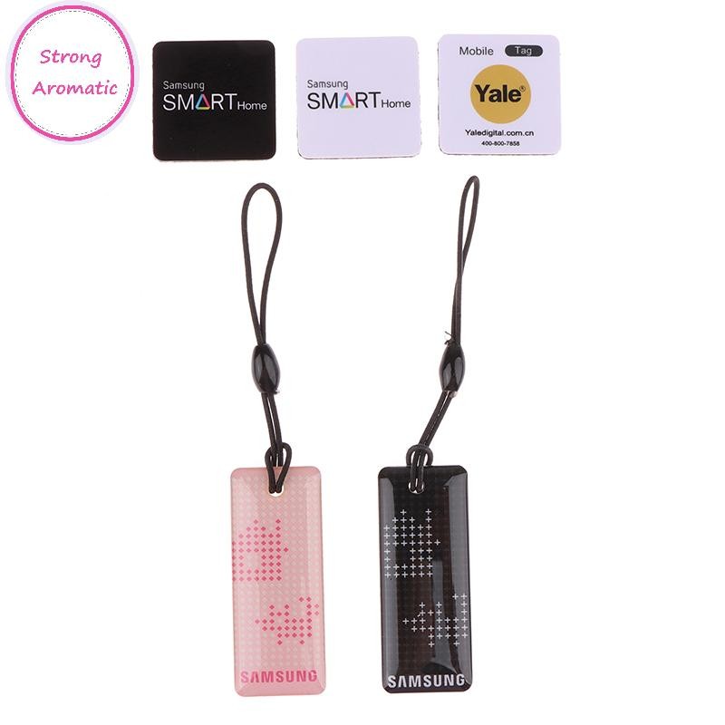 STRO Fingerprint Door Lock NFC RF Stickers Electronic Keychain 13.56MHz