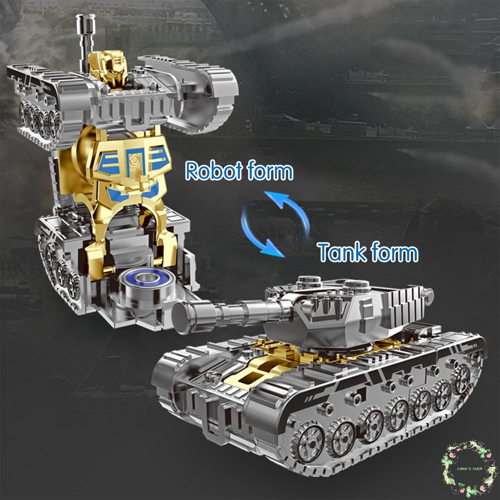 Robotic Tank Fidget Toy Transforming Tank Robot Fidget Spinner for ...