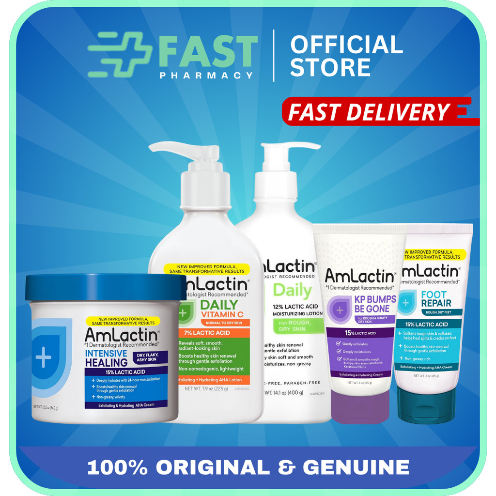 AmLactin Daily 12% Lactic Acid Daily Moisturizing Lotion / KP Bumps Be ...