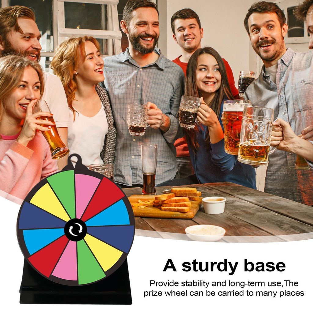 Tabletop Spinner Wheel With Stand Color Prize Wheel Spinner for Trade ...