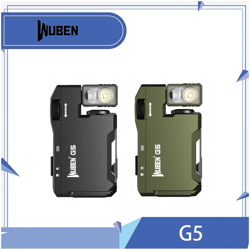 thumbnail image 2 of WUBEN G5 Keychain Flashlight – 400 Lumens, RGB & White, USB-C Rechargeable, EDC 2 of 4