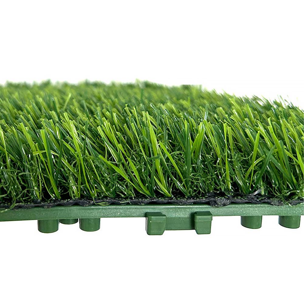 10 Pcs 12 Inchx12 Inch Realistic Grass Turf Tile Interlocking Green ...