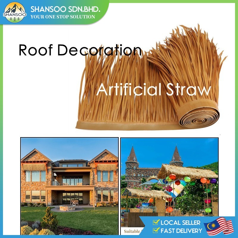 Simulated Thatched Roof Area Decoration Fake Straw Plastic Thatched ...