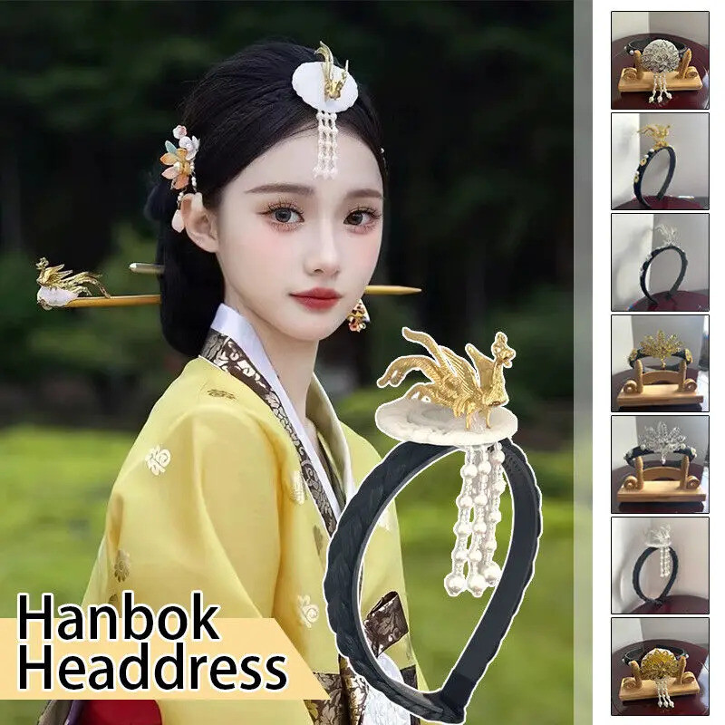 Korean Version Tassel Hairband Traditional Classical Ethnic Phoenix Decor Headdress Hanbok Accessories Women Costume Headwear Shopee Malaysia