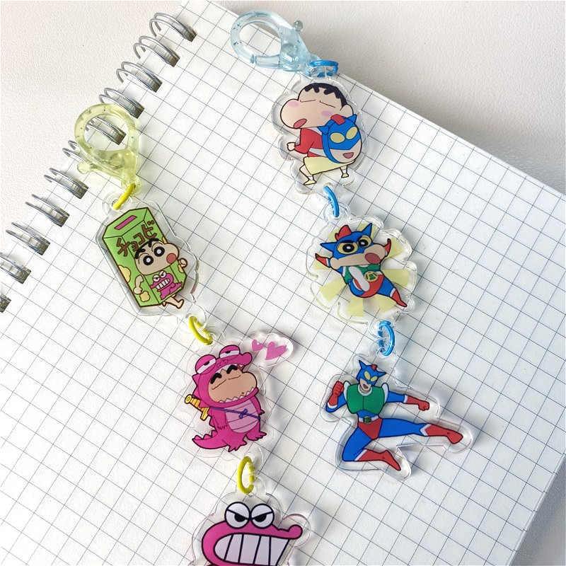 Crayon Shin-chan Keychain Pendant Acrylic String Chain Decorative ...