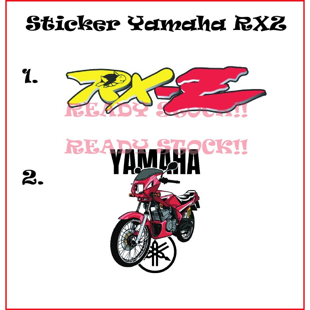 Sticker Motor Yamaha RXZ Member sticker motorcyles design | Shopee Malaysia