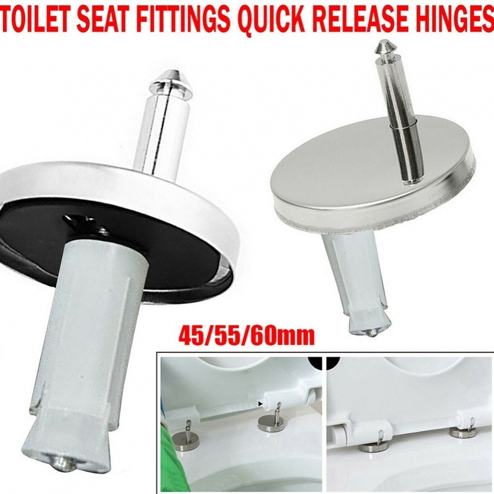 Toilet Seat Hinge Release Replacement Soft 2x Standard Top Broken ...