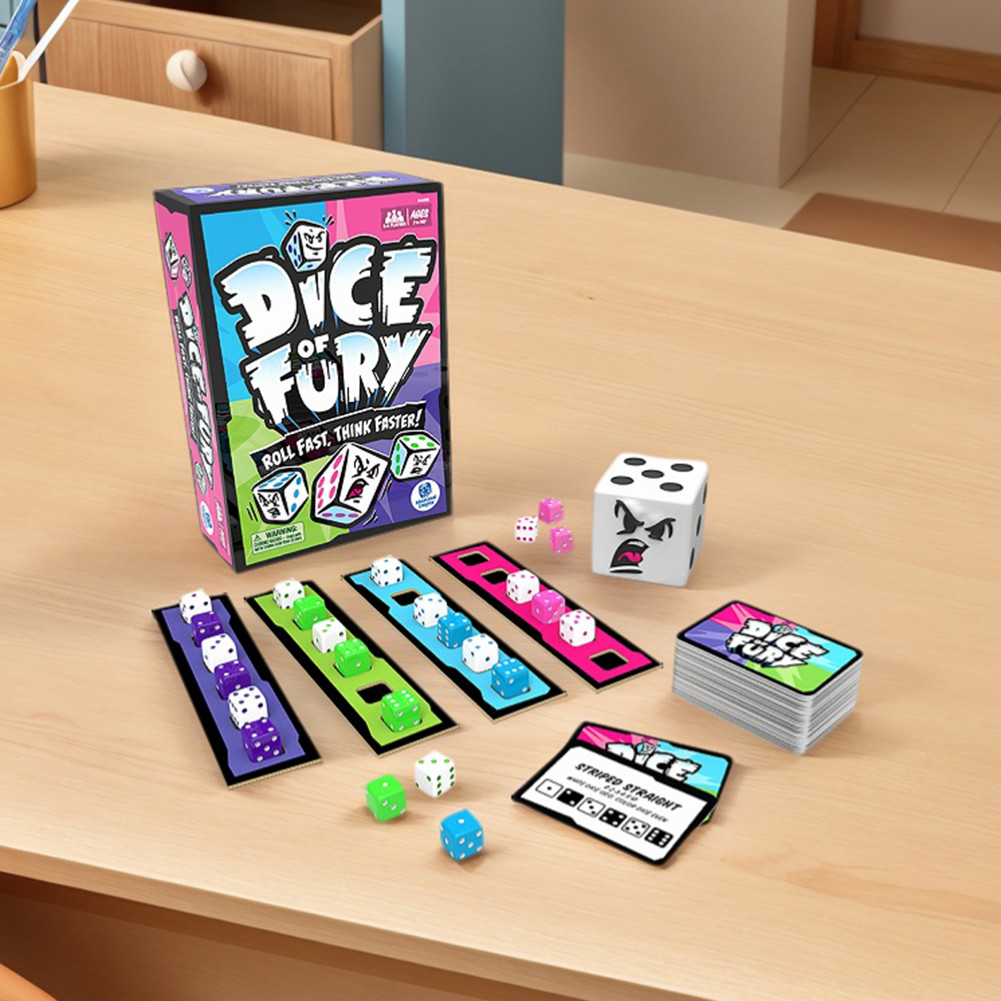 Fast Paced Family Dice Game Board Games Dice of Fury Travel Games ...