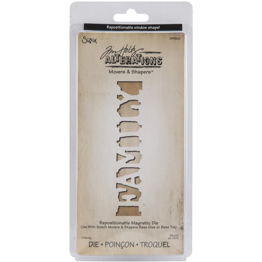 Sizzix Movers & Shapers Magnetic Die – Tim Holtz Mini Ornate Crosses, 2 Stück