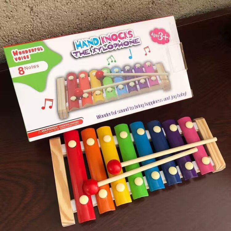 Bella 8 Notes Kids Musical Learning Wooden Xylophone Pretend Play ...