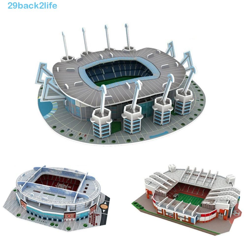 BACK2LIFE Miniature Football Stadiums, Model Paper 3D Soccer Stadium ...