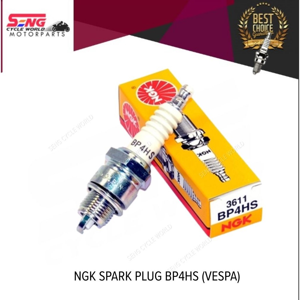 NGK SPARK PLUG BP4HS (VESPA) | Shopee Malaysia