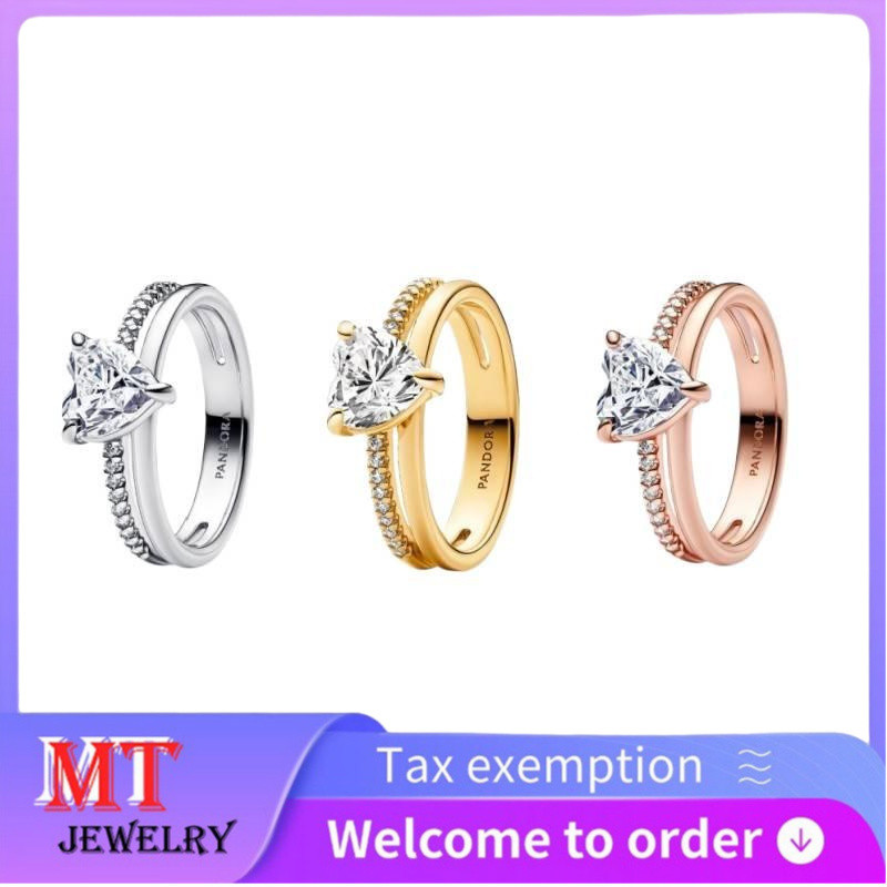 Hot selling S925 sterling silver couple ladies jewelry DIY Double Band ...